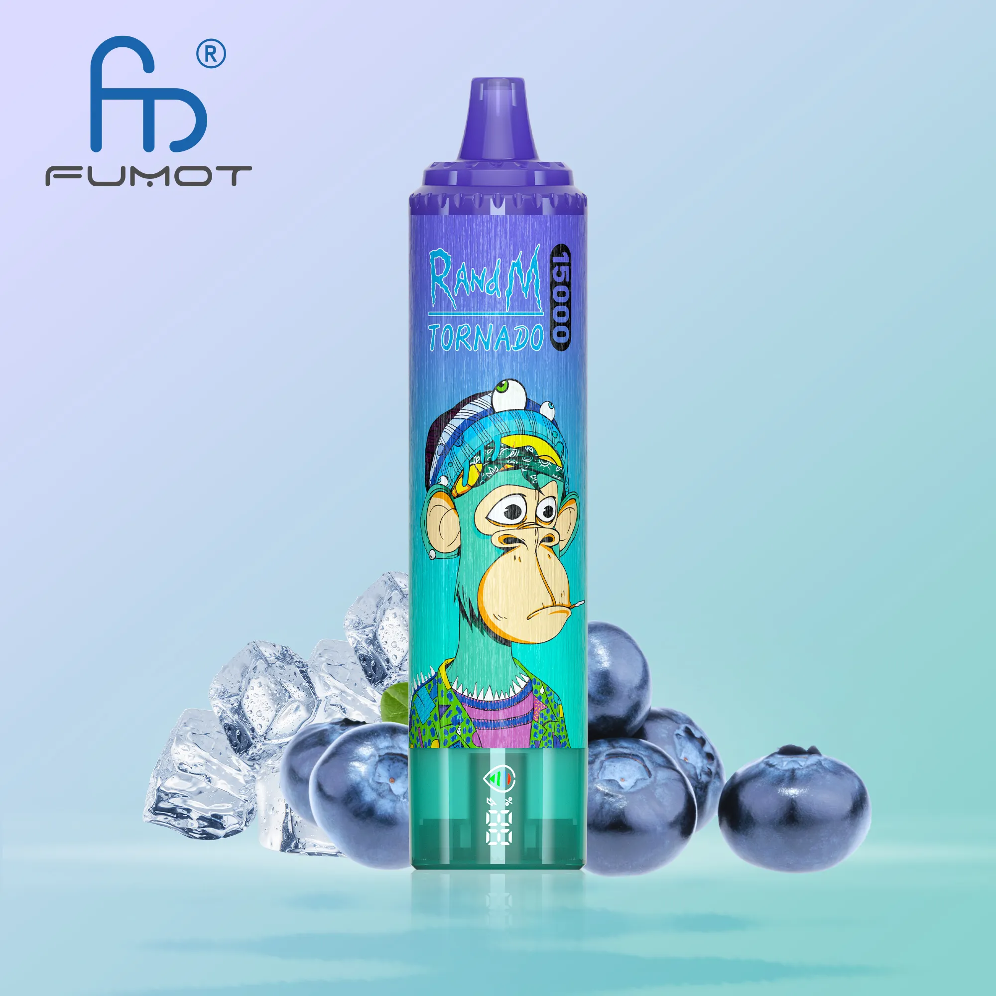 FUMOT Tornado 15K Rechargeable Disposable Vape – Blueberry On Ice - Vaba Vape-Shop