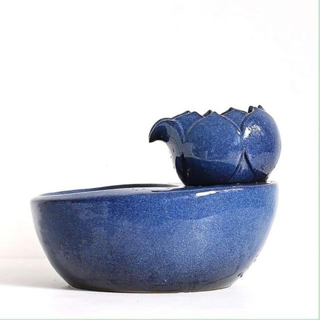 Ceramic Cat Water Fountain Automatic Drinking Fountain Electric Cat Water Dispenser Water Bowl for Cats