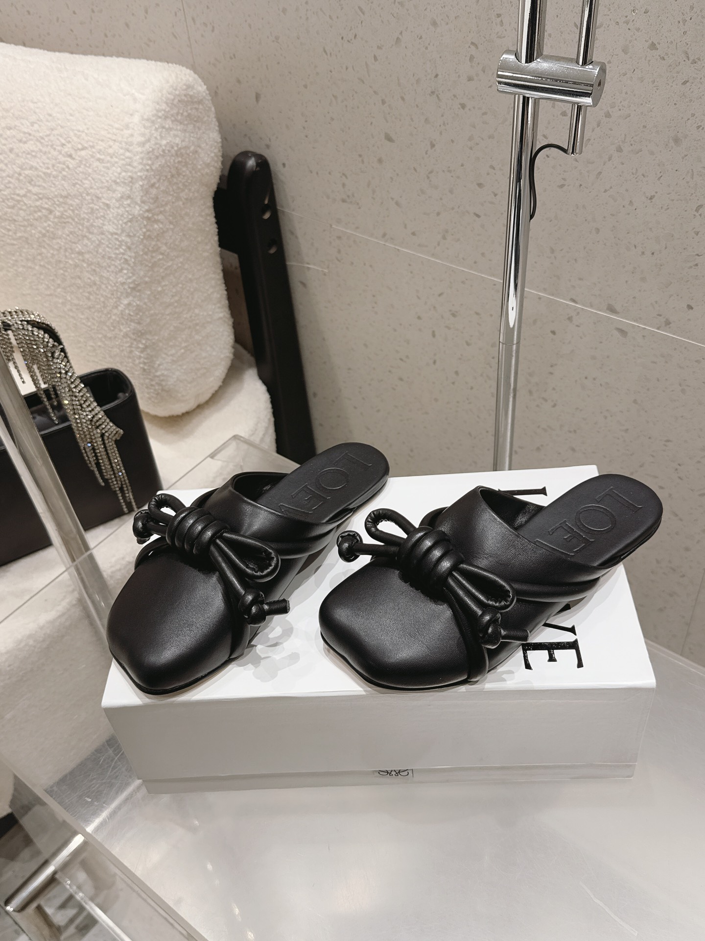 Loewe Flamenco Knot Mule in Nappa leather