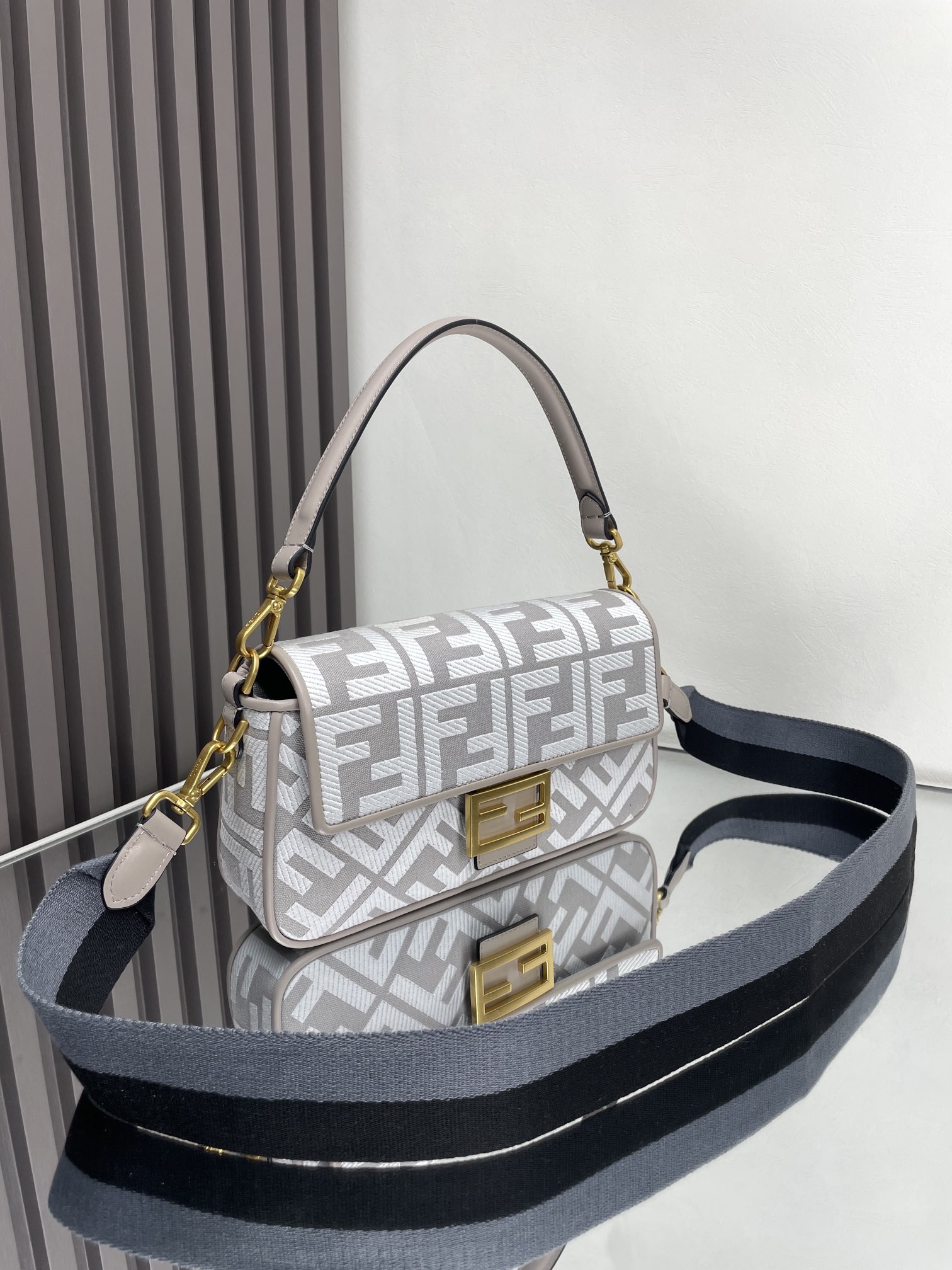 Fendi Medium Baguette FF Canvas