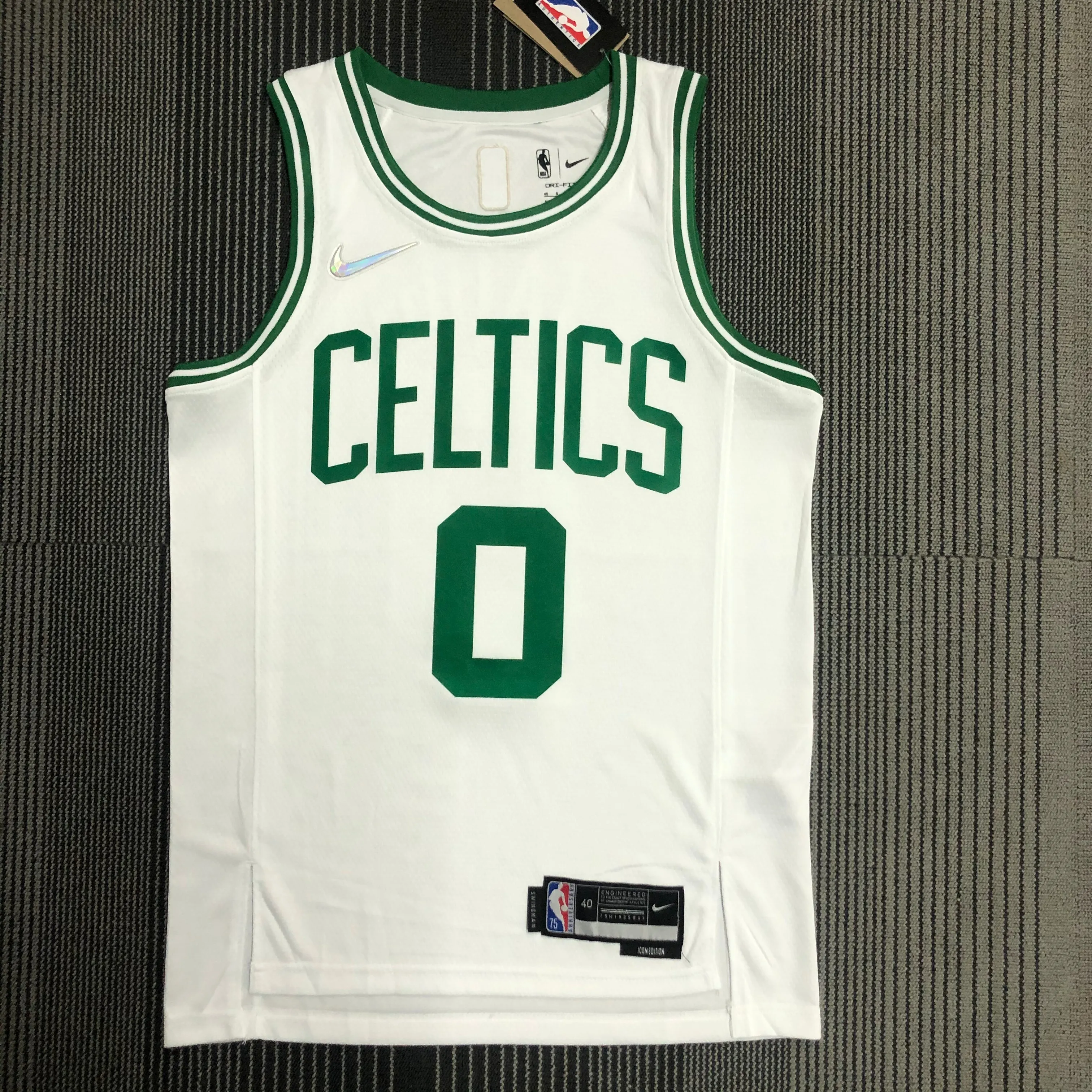 75th Anniversary Boston Celtic White No.0 Tatum