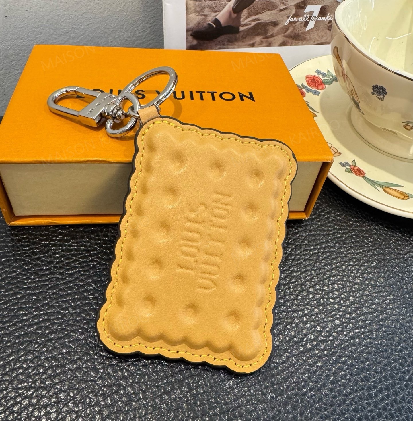 Louis Vuitton LV Biscuit Mini Pouch Bag Charm - KAIROO