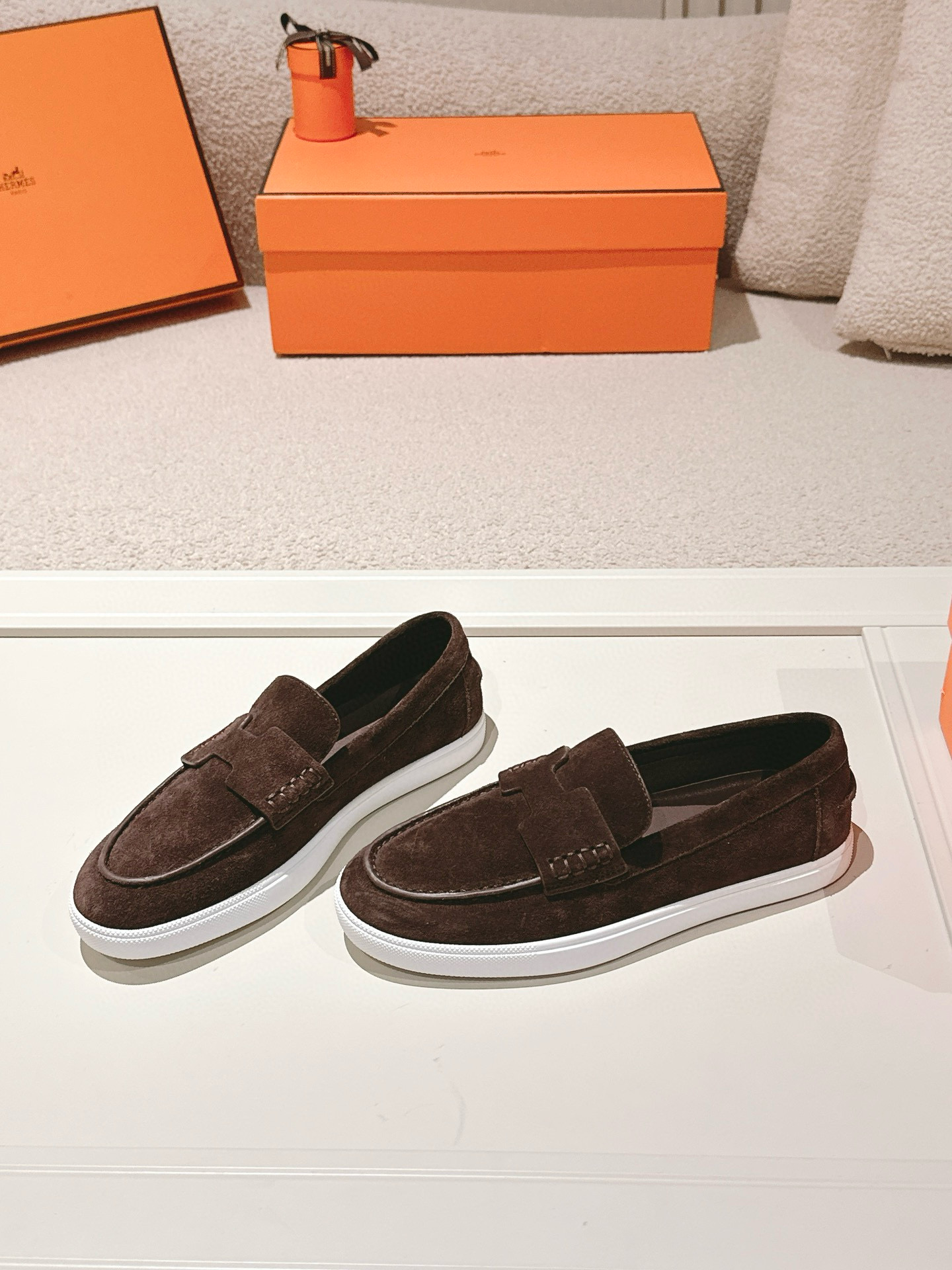 Hermes Unisex Job Mocassin