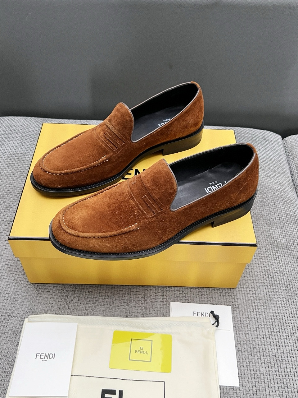 Fendi Men's Suede Loafer