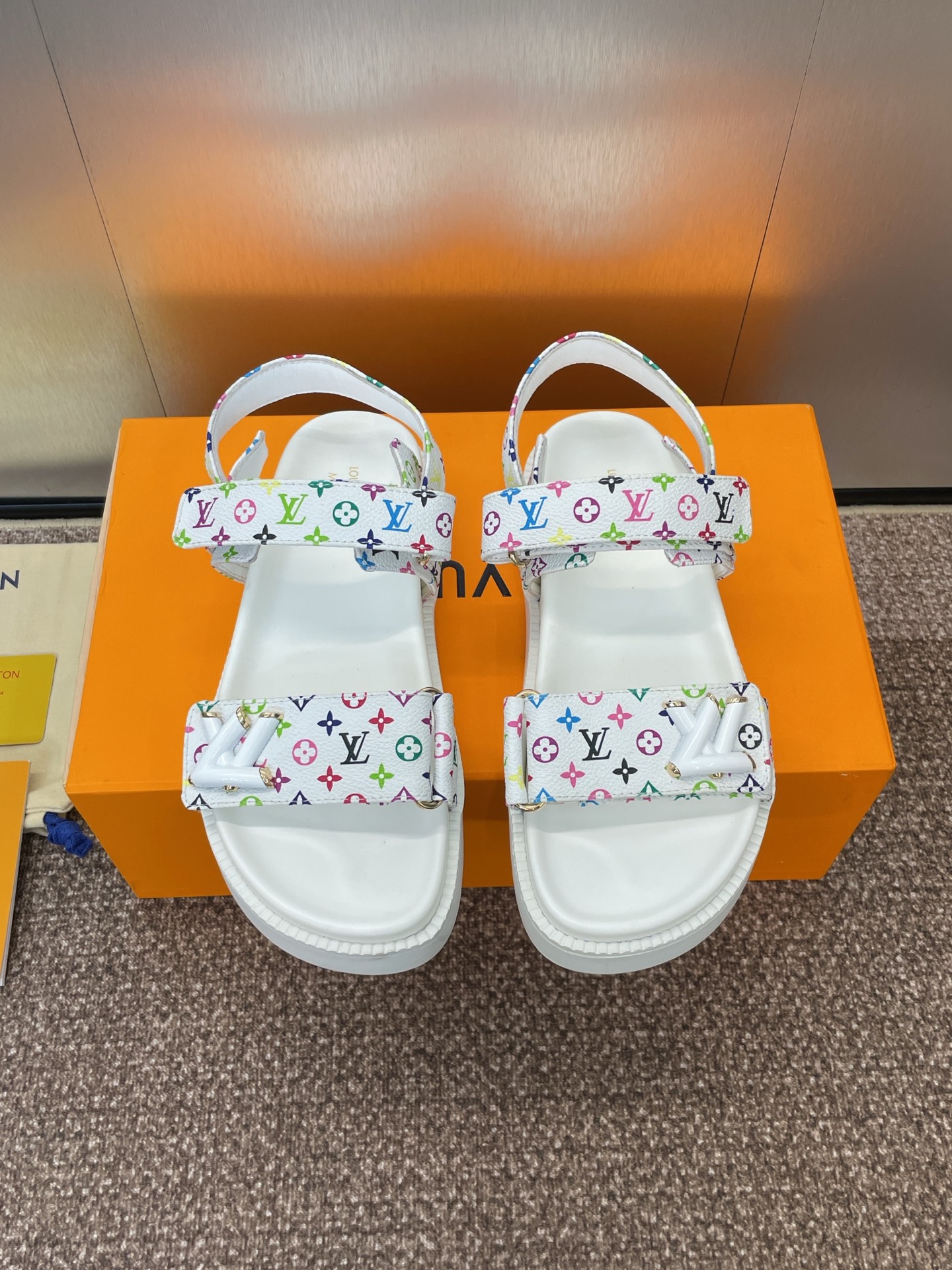 LV Monogram Multicolored Sandals