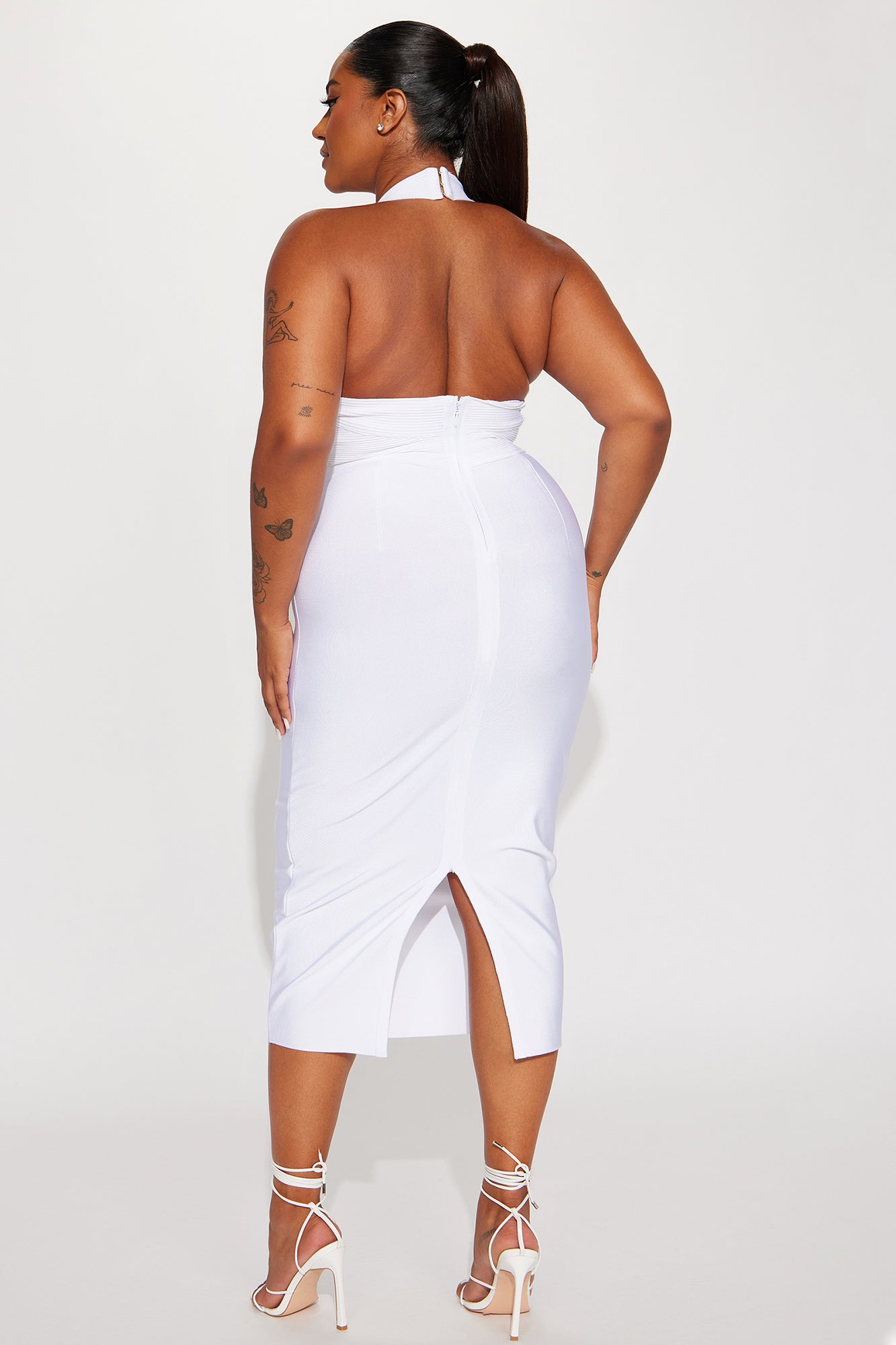 Tiffani Bandage Maxi Dress - White