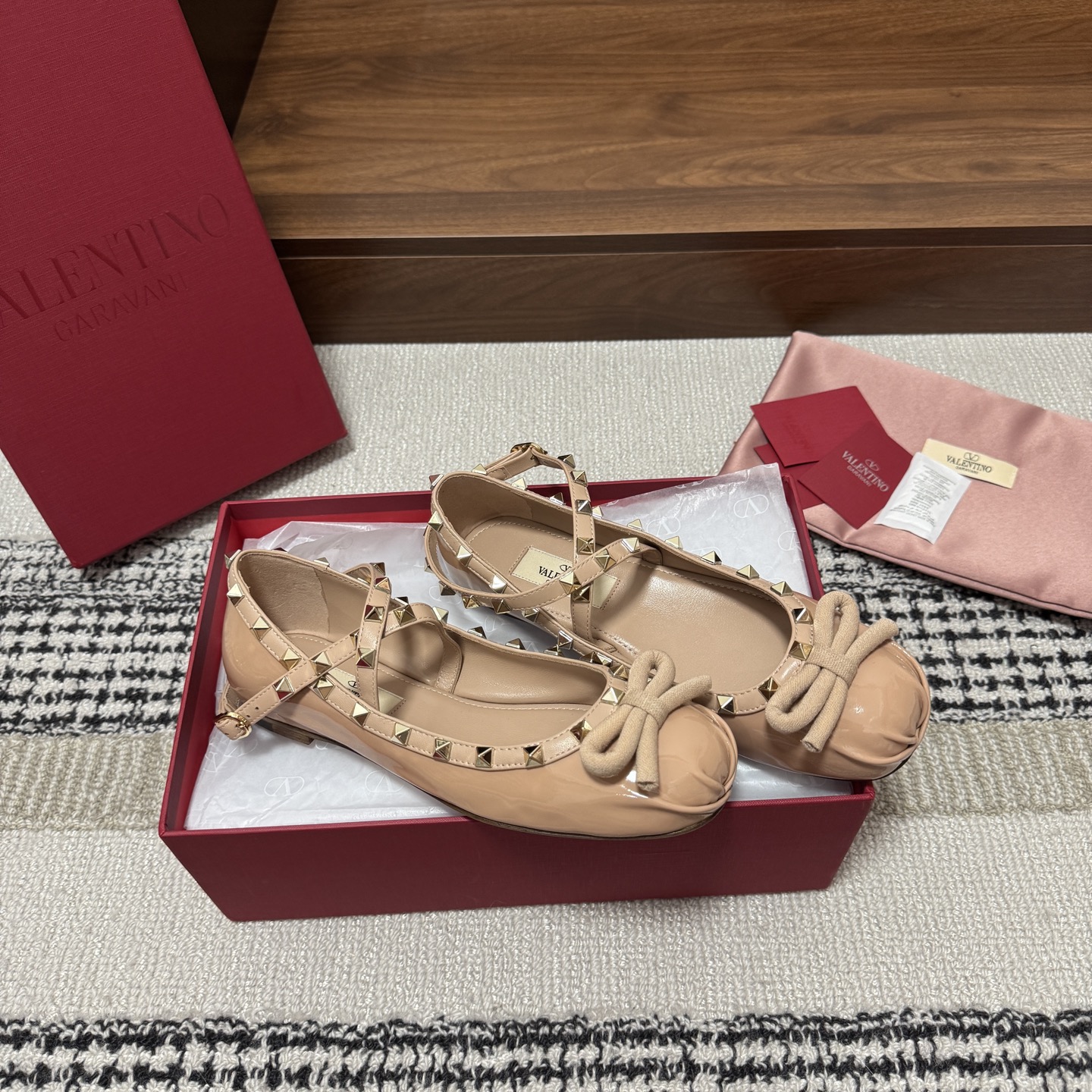 Valentino Rockstud Ballet Flat