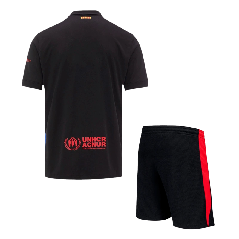 Barcelona Away Soccer Uniform Kits 2024-25 - Spotify Logo Without Text