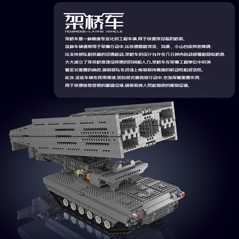 MOULD KING 20029 - Bridge Laying Vehicle(Dynamic Version)