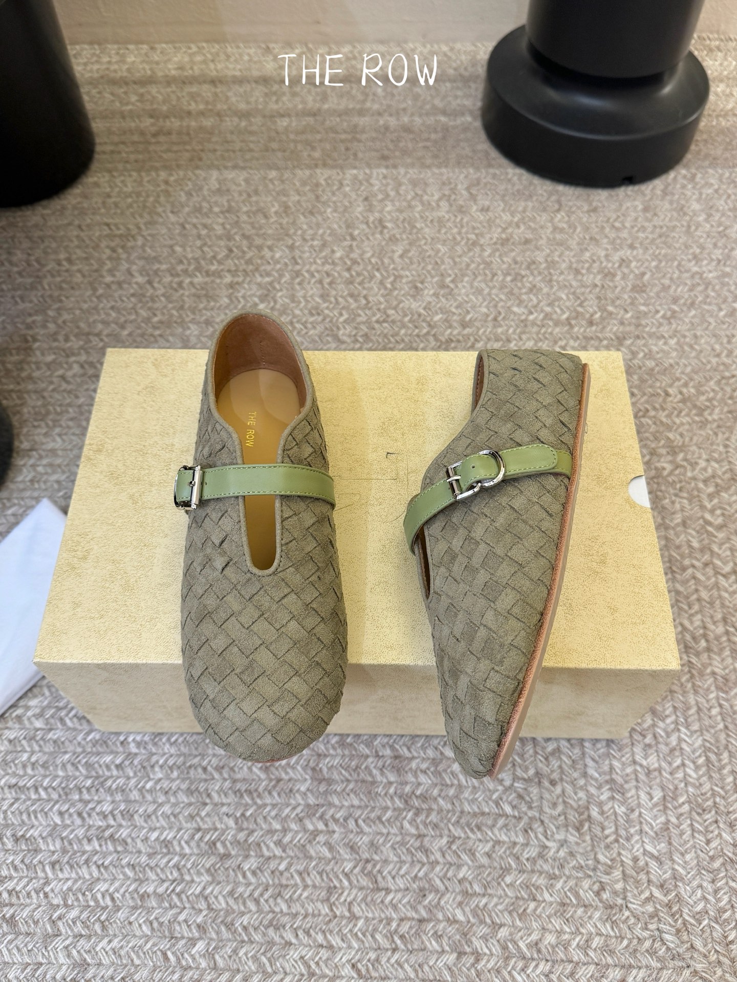 The Row Suede Ballet Flat