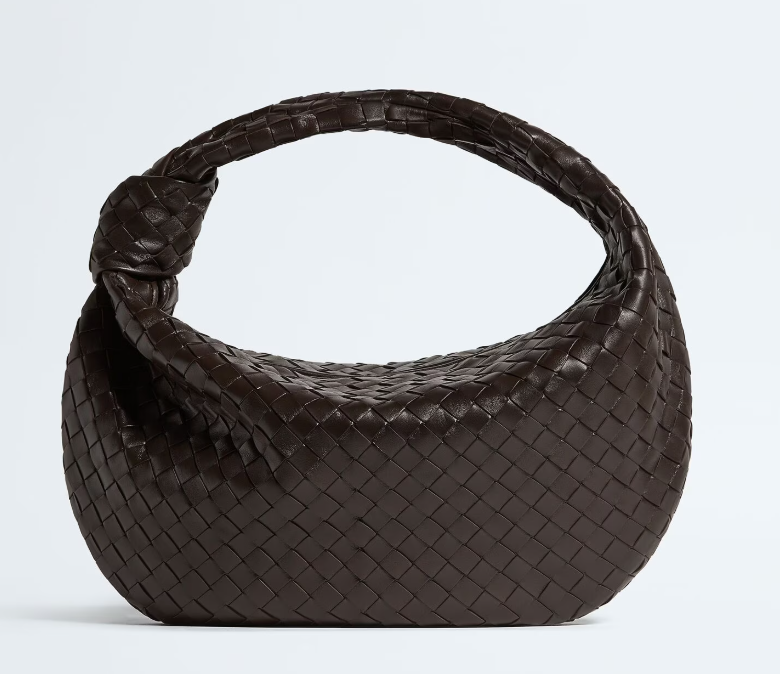 Bottega Fondant Intrecciato Leather Medium Jodie Bag 48cm