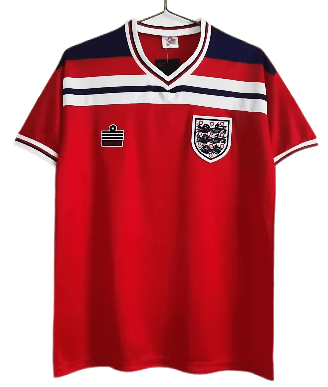 1982 England Retro Soccer Jersey Away Replica