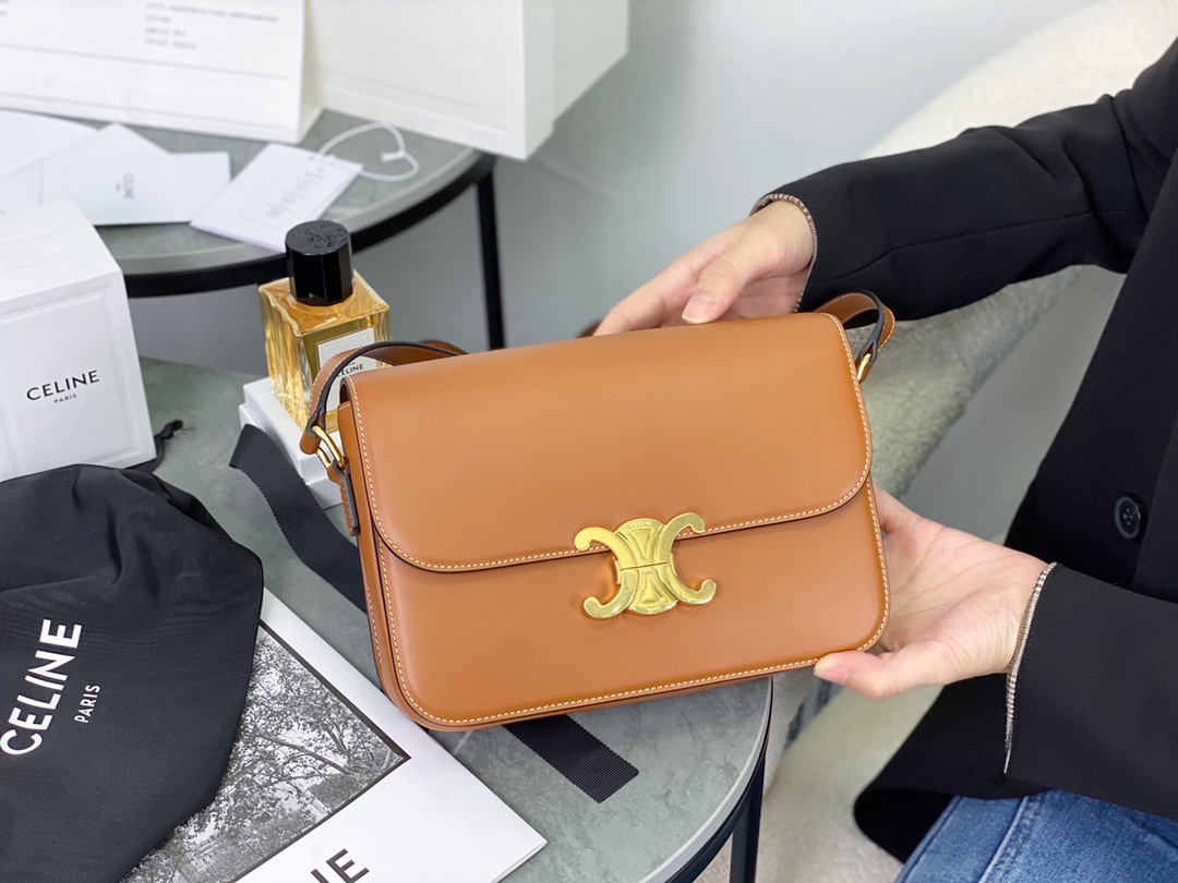 Celine Tan Classique Triomphe Bag