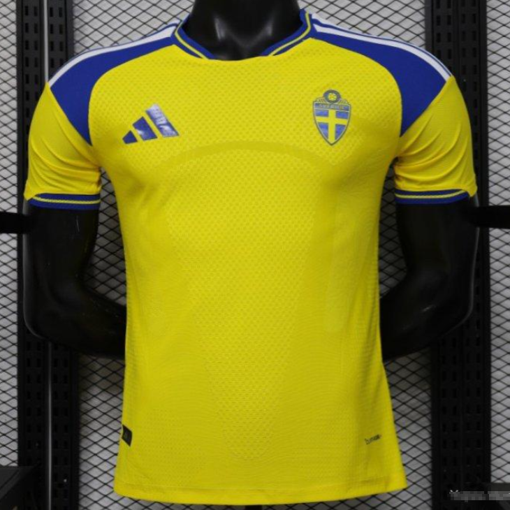 Player 2026 Mens Sweden World Cup Home Jersey S-2XL