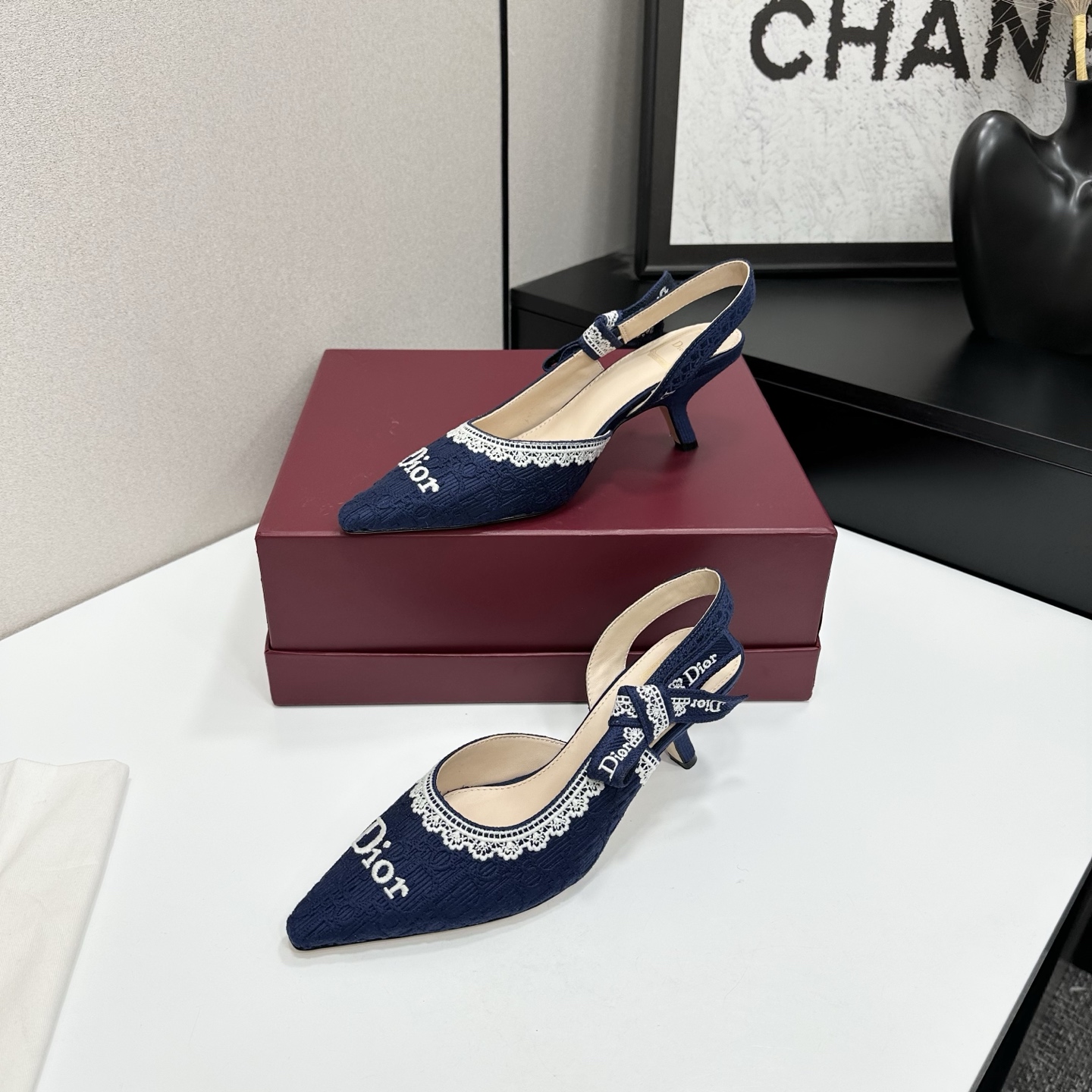 Dior 2026 Fashion Show Embroidery Slingback