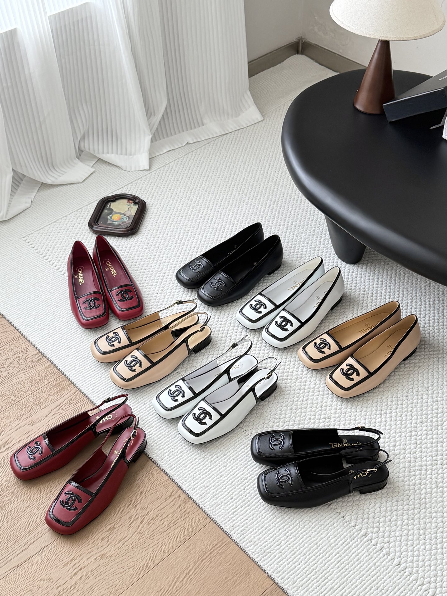 CHANEL 26B Square Toe Flat Mary Jane Shoes - KAIROO