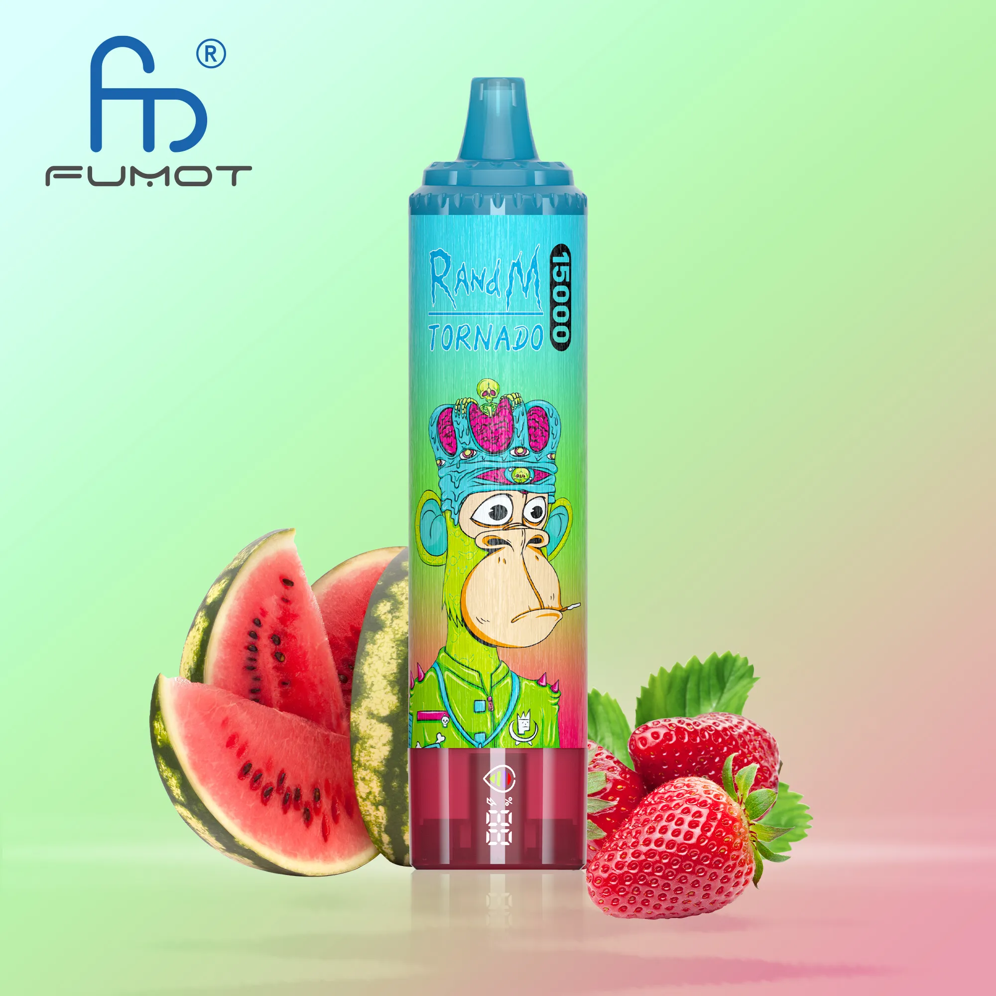 FUMOT Tornado 15K Rechargeable Disposable Vape – Strawberry Watermelon - Vaba Vape-Shop