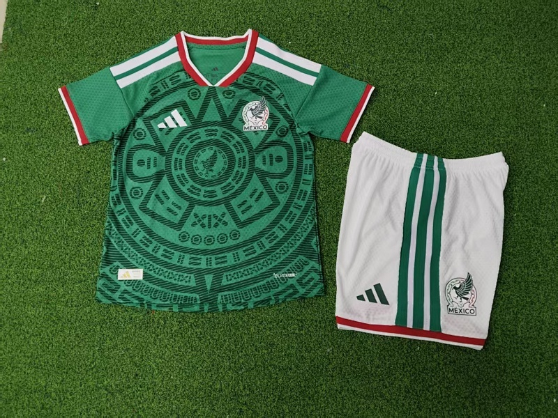 Player Kids Mexico 2026 Werld Cup Home Kit 16-28