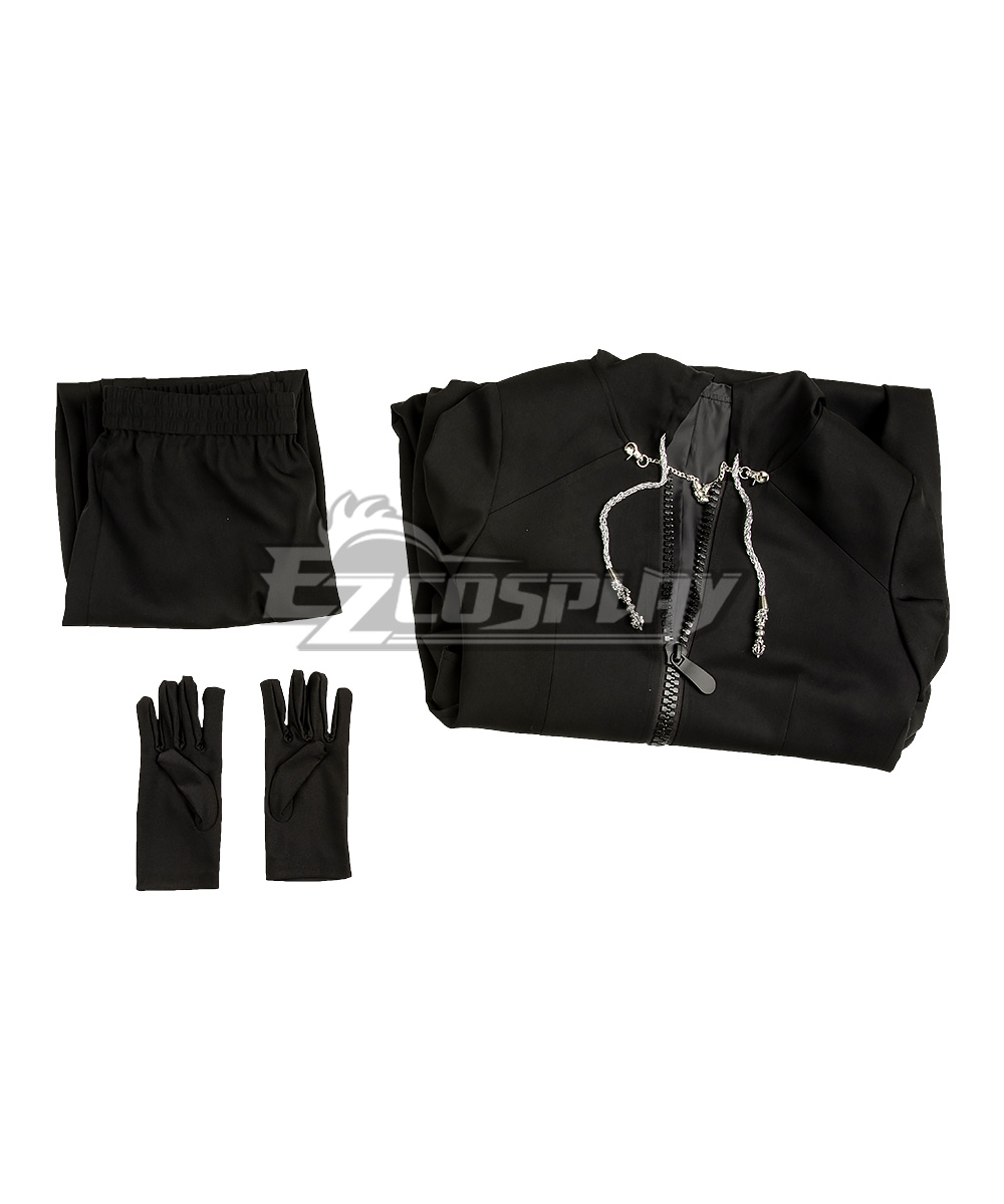 Kingdom Hearts 2 Organization XIII Roxas Black Cosplay Costume