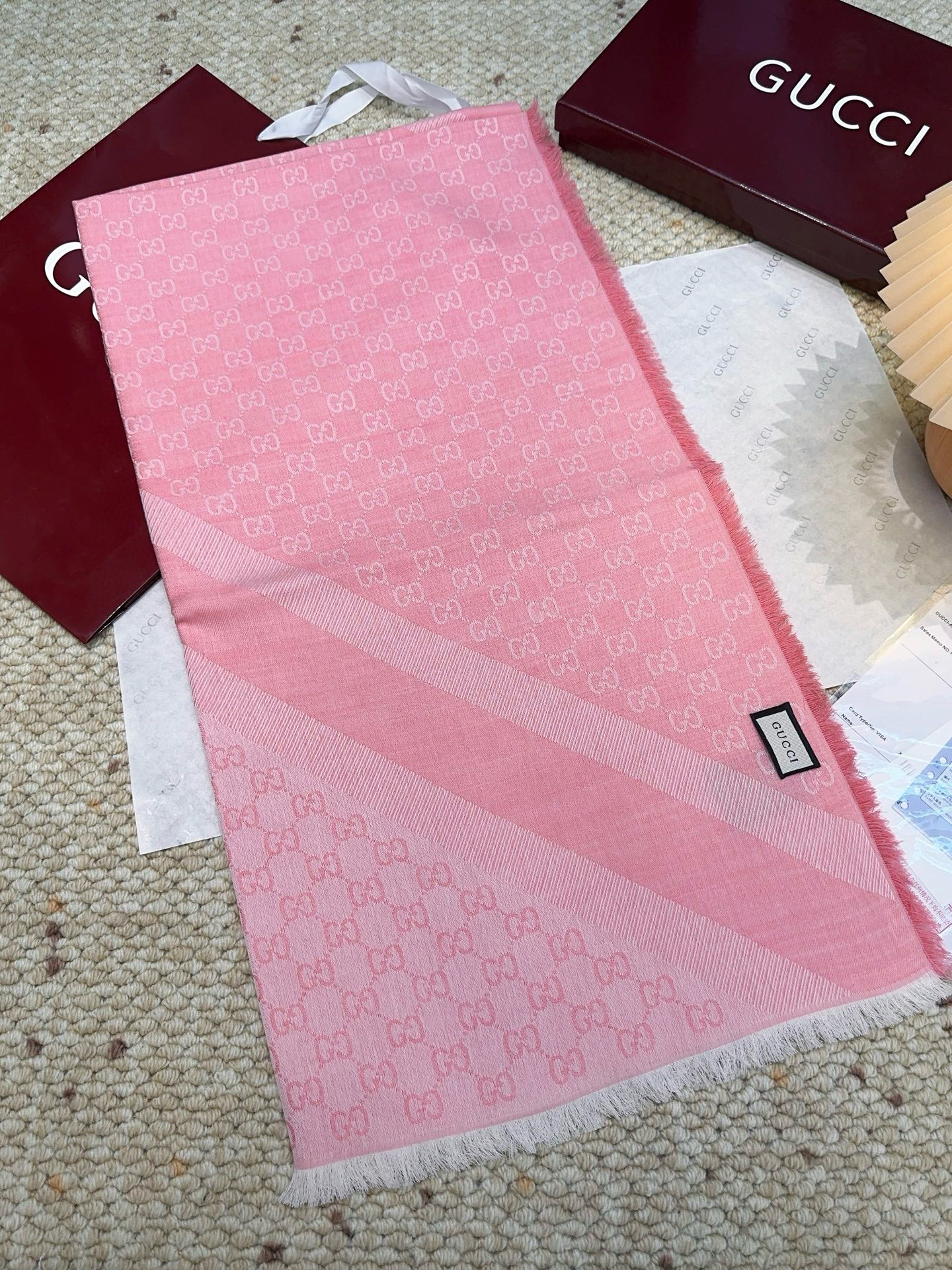 Gucci Classic Silk and cashmere shawl
