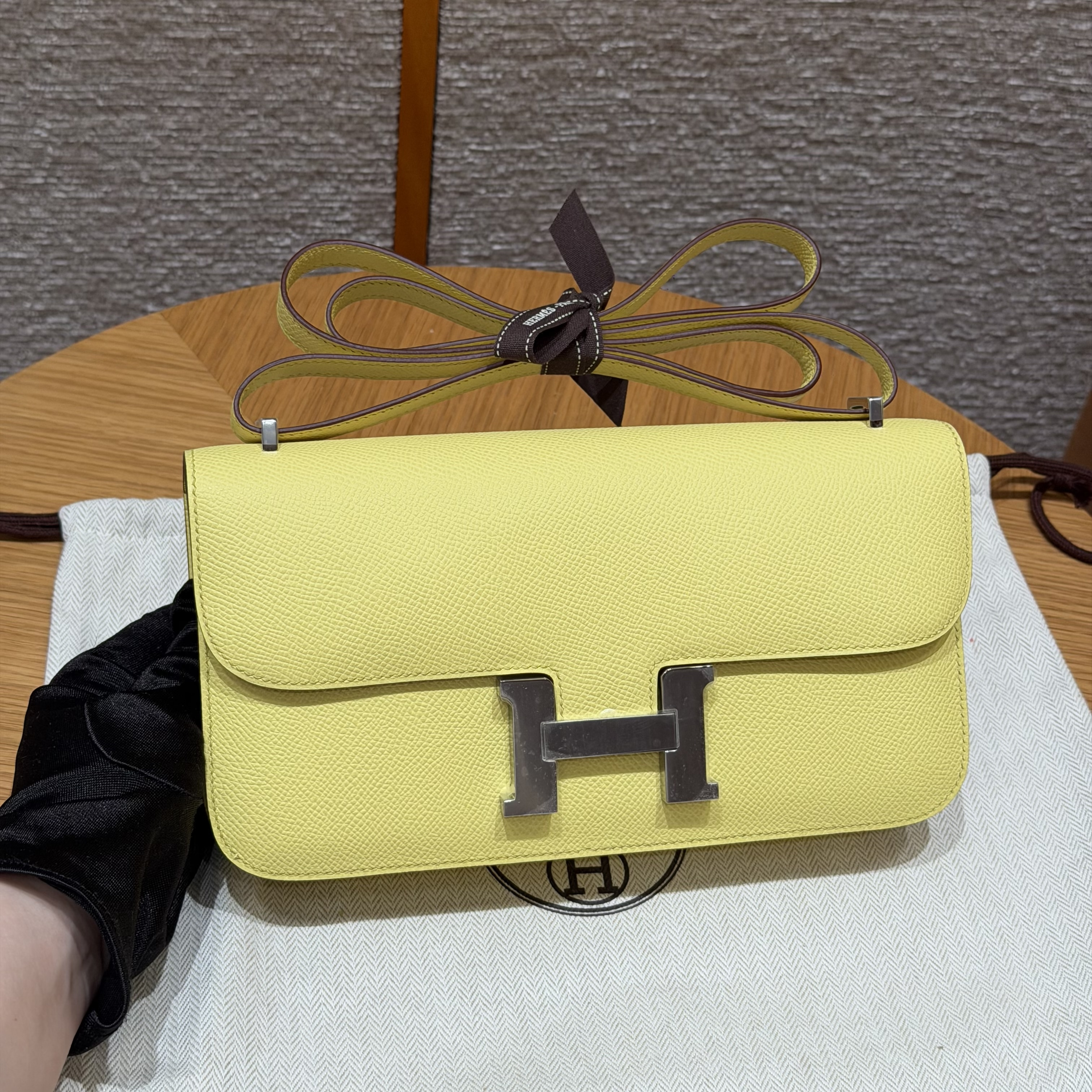 Hermes Lime Epsom Constance Elan