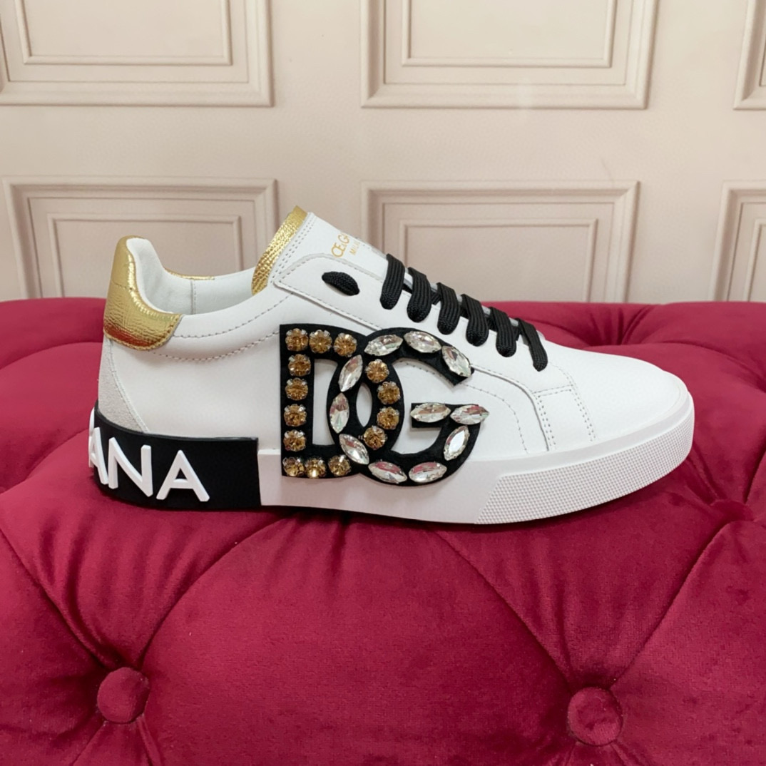 D&G Unisex Leather Sneakers