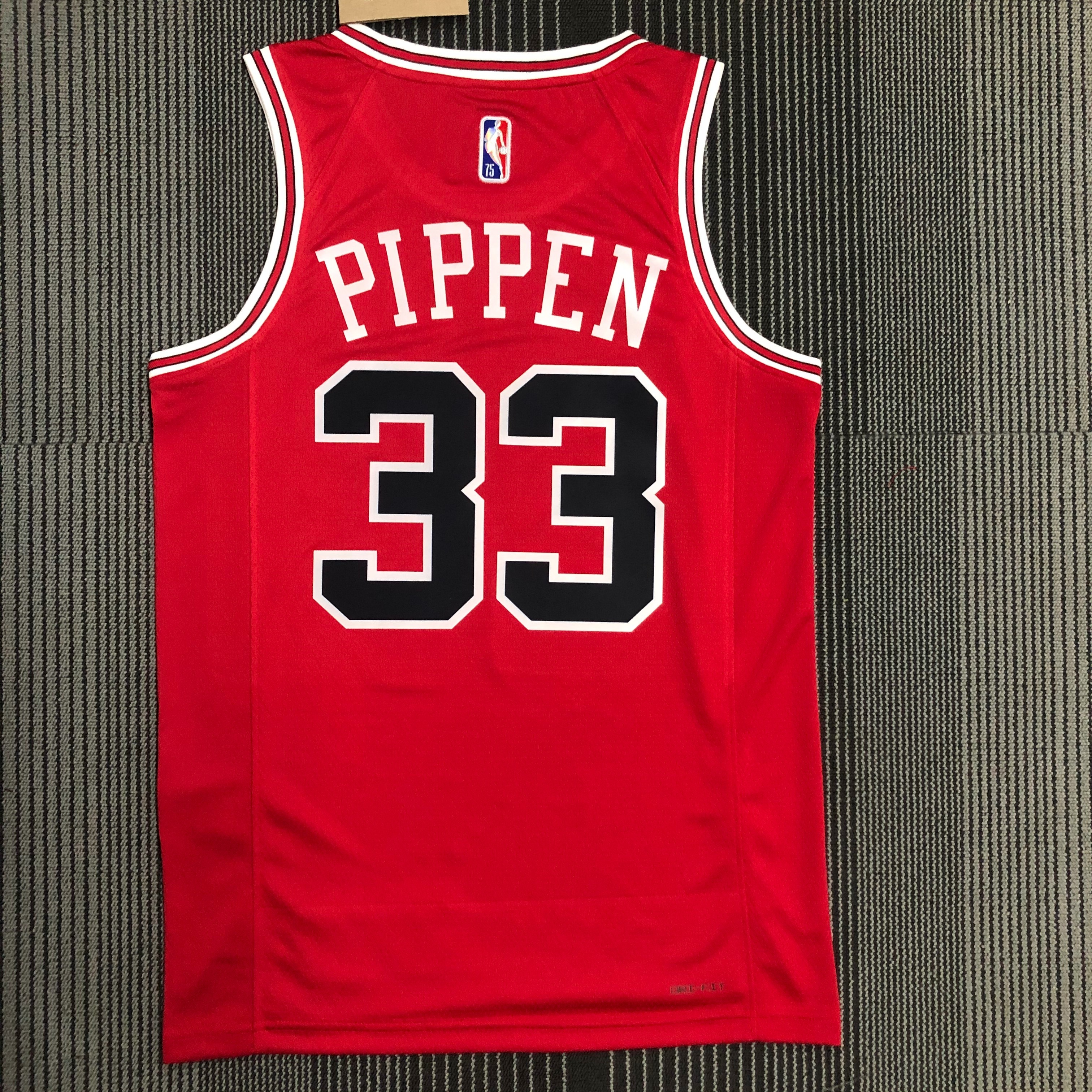 75th Anniversary Chicago Bulls Red Edition No.33 Pippen