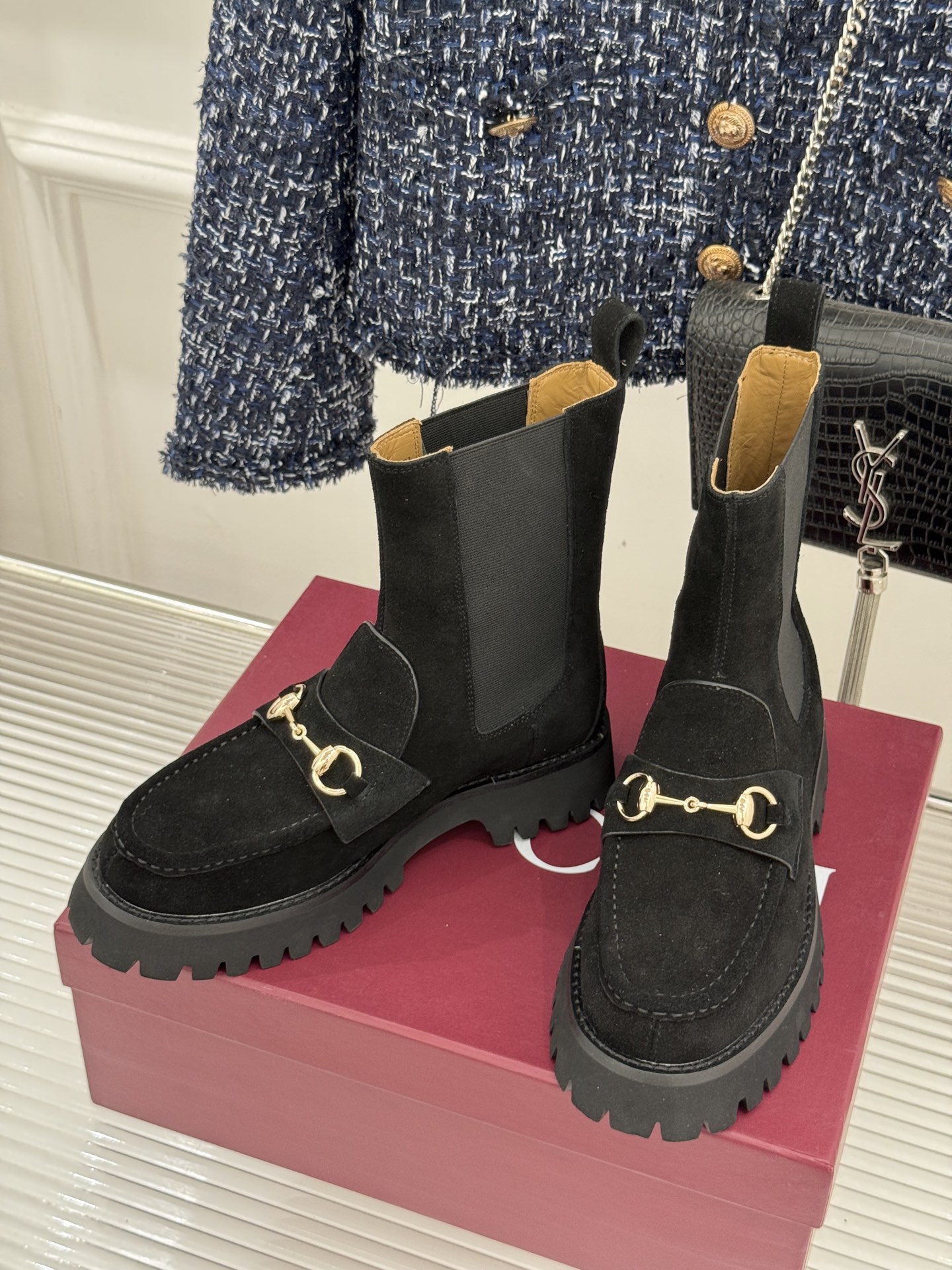 Women's Gucci ankle boot with Horsebit