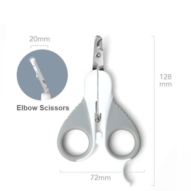 Professional Cat Nail Clippers Stainless Steel Cat Cutter Claw Clipper For Animals Alicate Cat Grooming Ergonomic handle Scissors