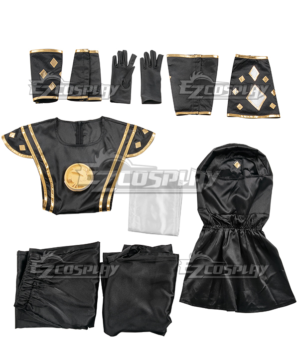 Power Rangers Black Ninja Ranger Black Ninjetti Ranger Cosplay Costume