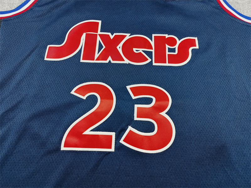 Men's LeBron James #23 Philadelphia 76ers Stitched Jersey | Blue City Edition‑Spectrum Theme