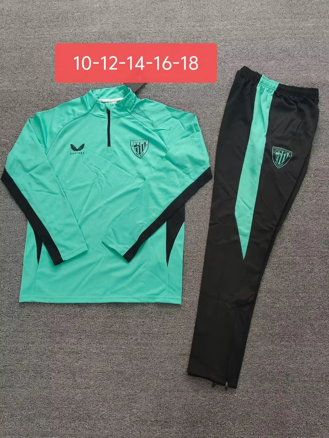 2026/2027 Athletic Bilbao Long Zipped Jacket Green Football Shirt Set