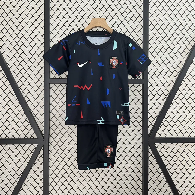 2024 Portugal Grey Training Kid Kits Youth Apparels Sport Jersey