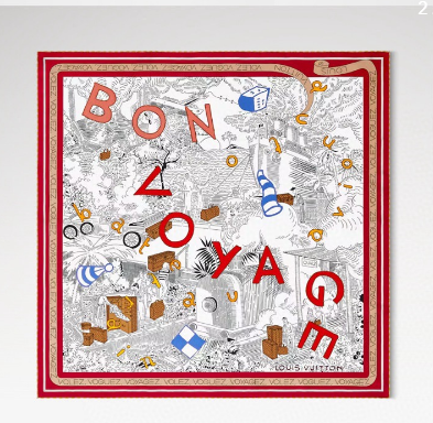 Louis Vuitton LV Bon Voyage Shawl 140cm