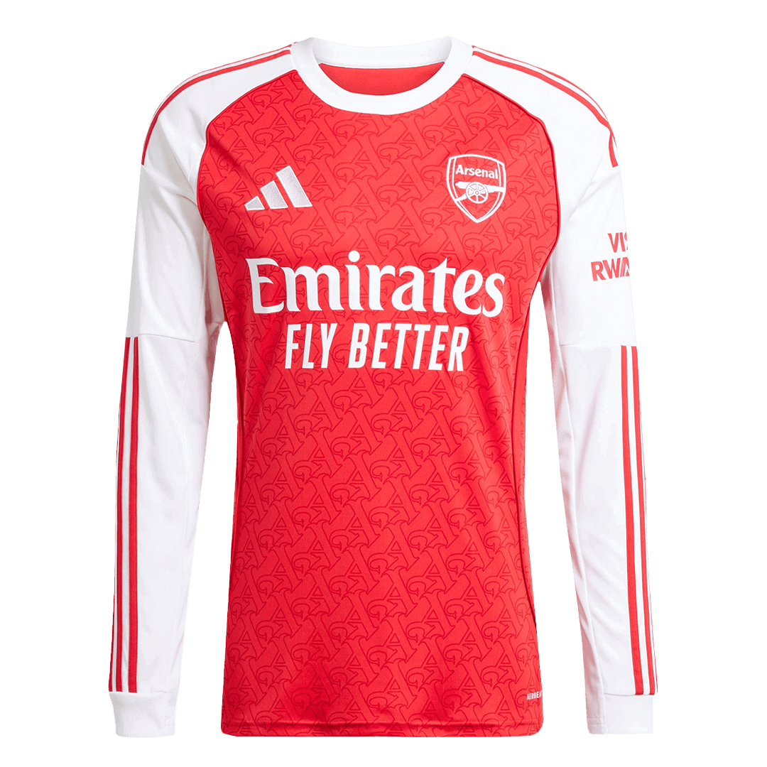 Arsenal Long Sleeve Jersey Home Football Shirt 2025-26