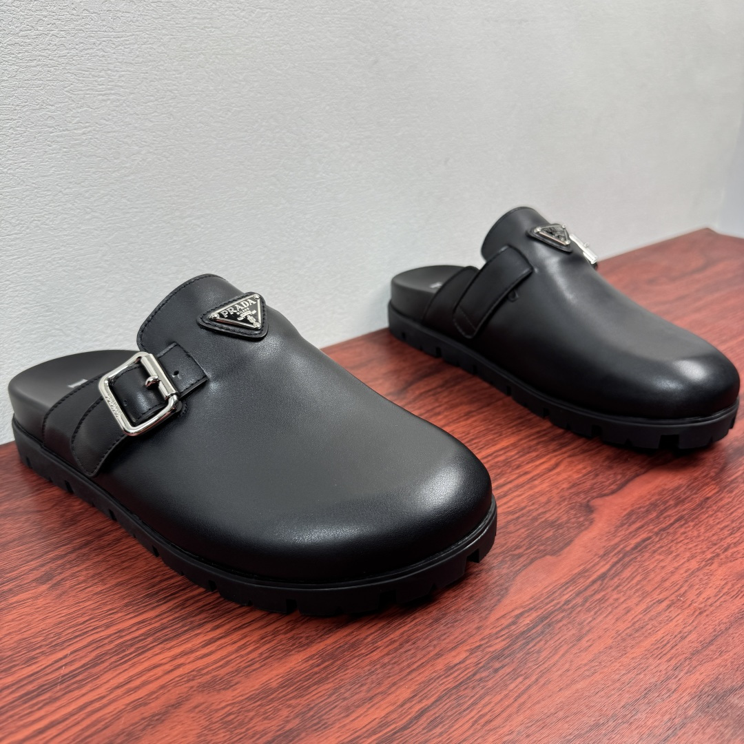 Prada Men's Leather Mule