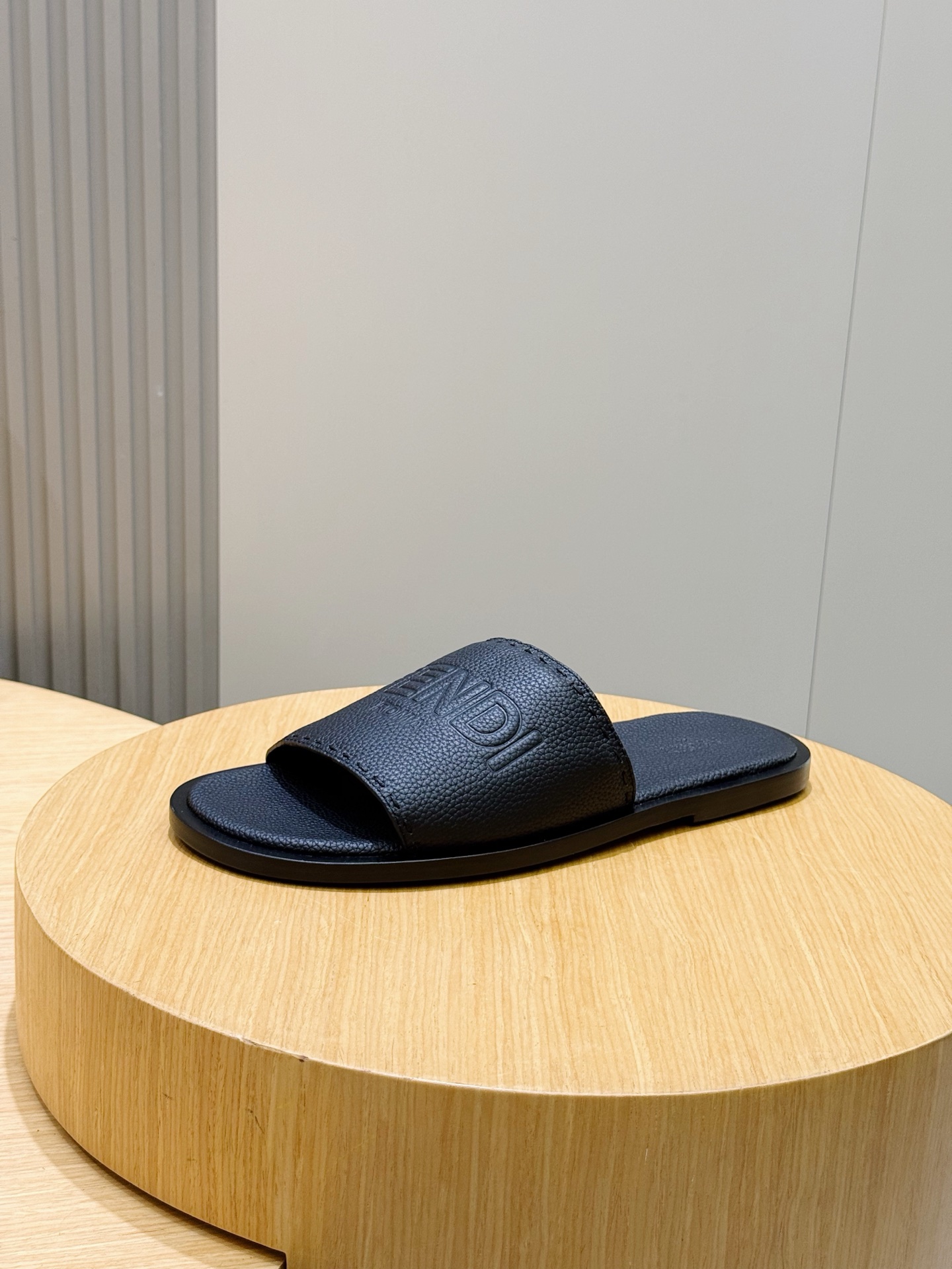Fendi Men's Sunshine Leather Mule