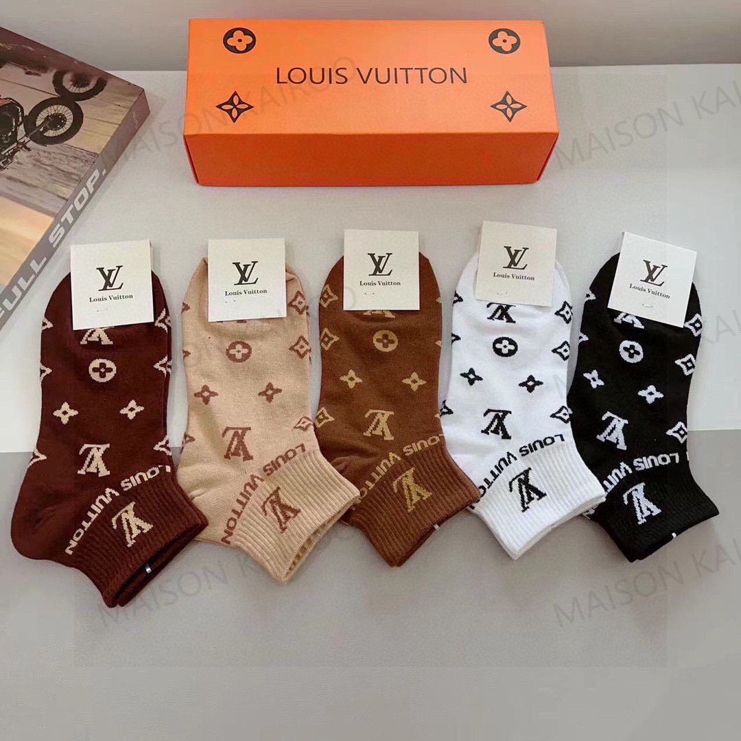 Louis Vuitton LV Socks 5-Pack - KAIROO