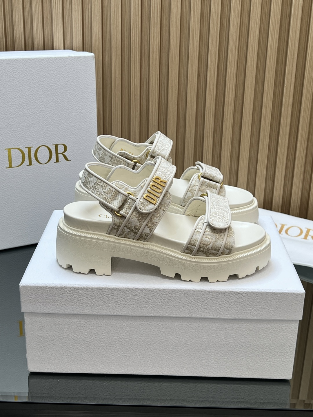 Dior Platform Oblique canvas Sandal