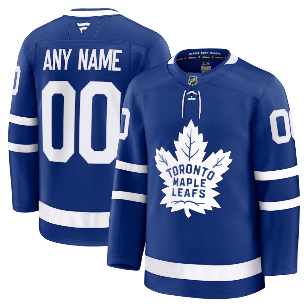 Custom Toronto Maple Leafs Fanatics Home Away and Black Alternate Premium Jersey