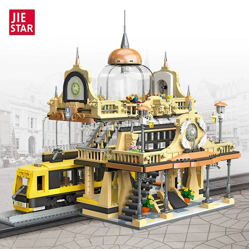 Jiestar 89136 - European Style Railway Station