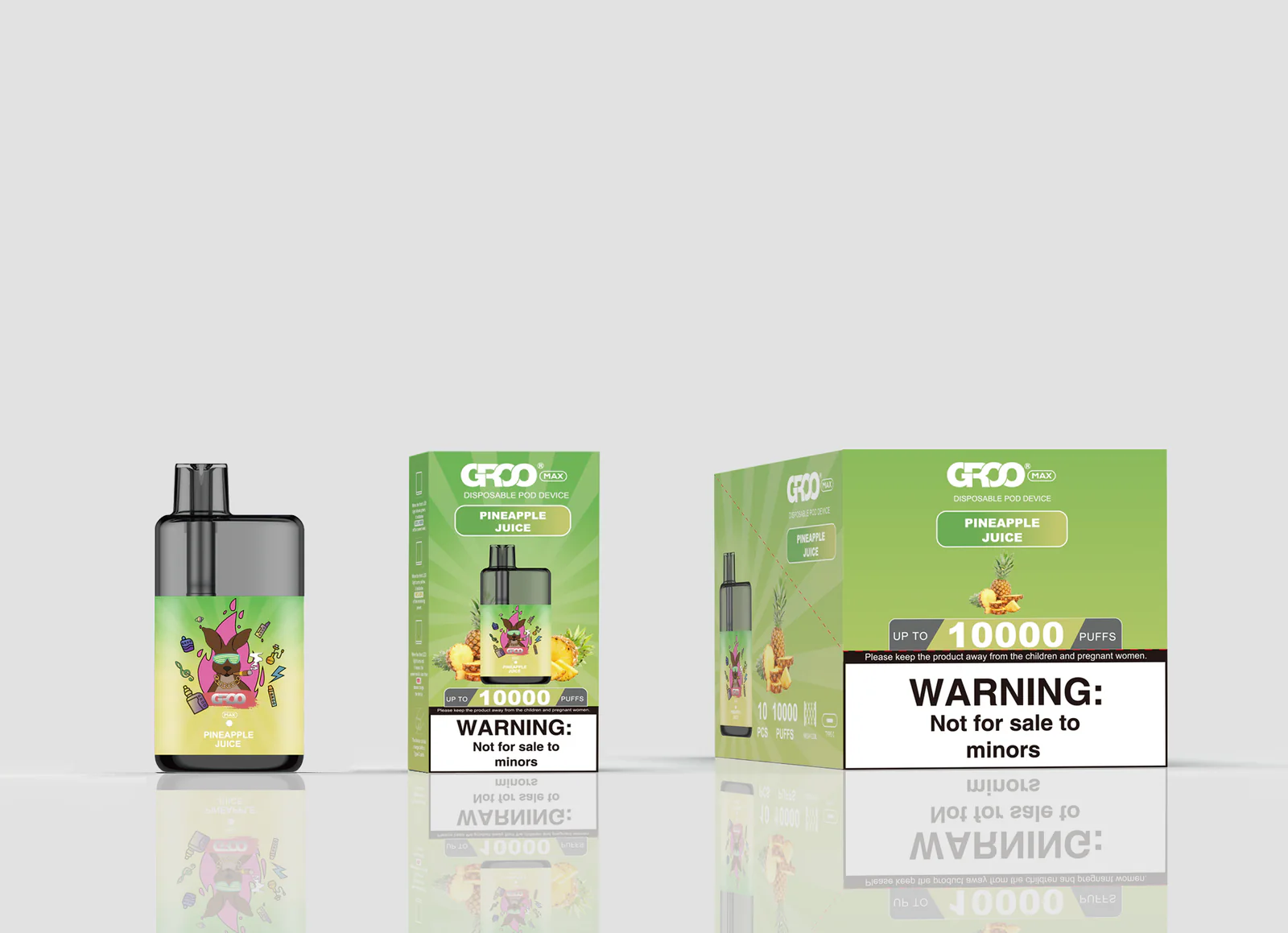 GROO MAX 10K Rechargeable Disposable Vape – Pineapple Juice - Vaba Vape-Shop