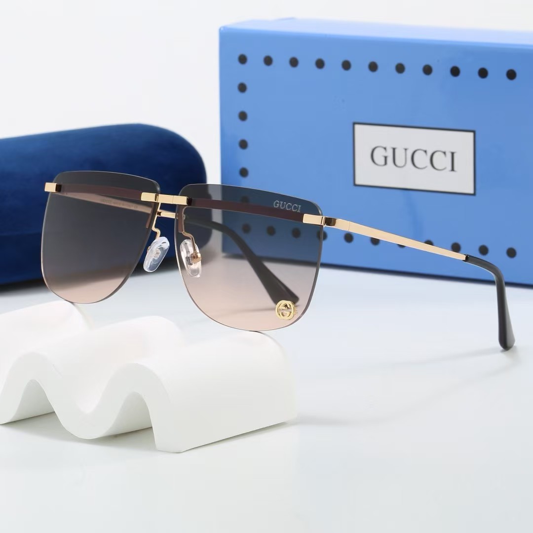 Gucci Rimless Square Panoramic Sunglasses Top quality - KAIROO