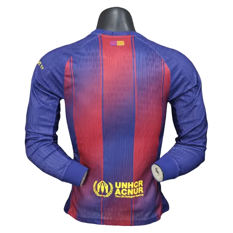 Barcelona Home Long Sleeve jersey Player Version 25/26