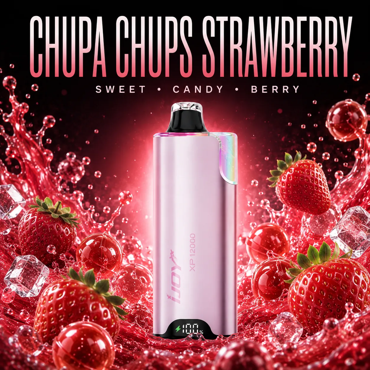 CHUPA CHUPS STRAWBERRY-12k