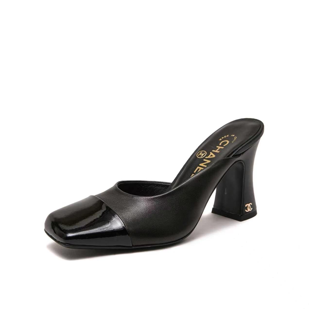Chanel 2026 New Heeled Leather Mule