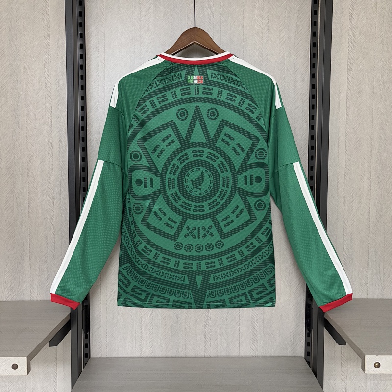 Mexico Fan 2026 World Cup Home Fan long sleeves Jersey S-2XL