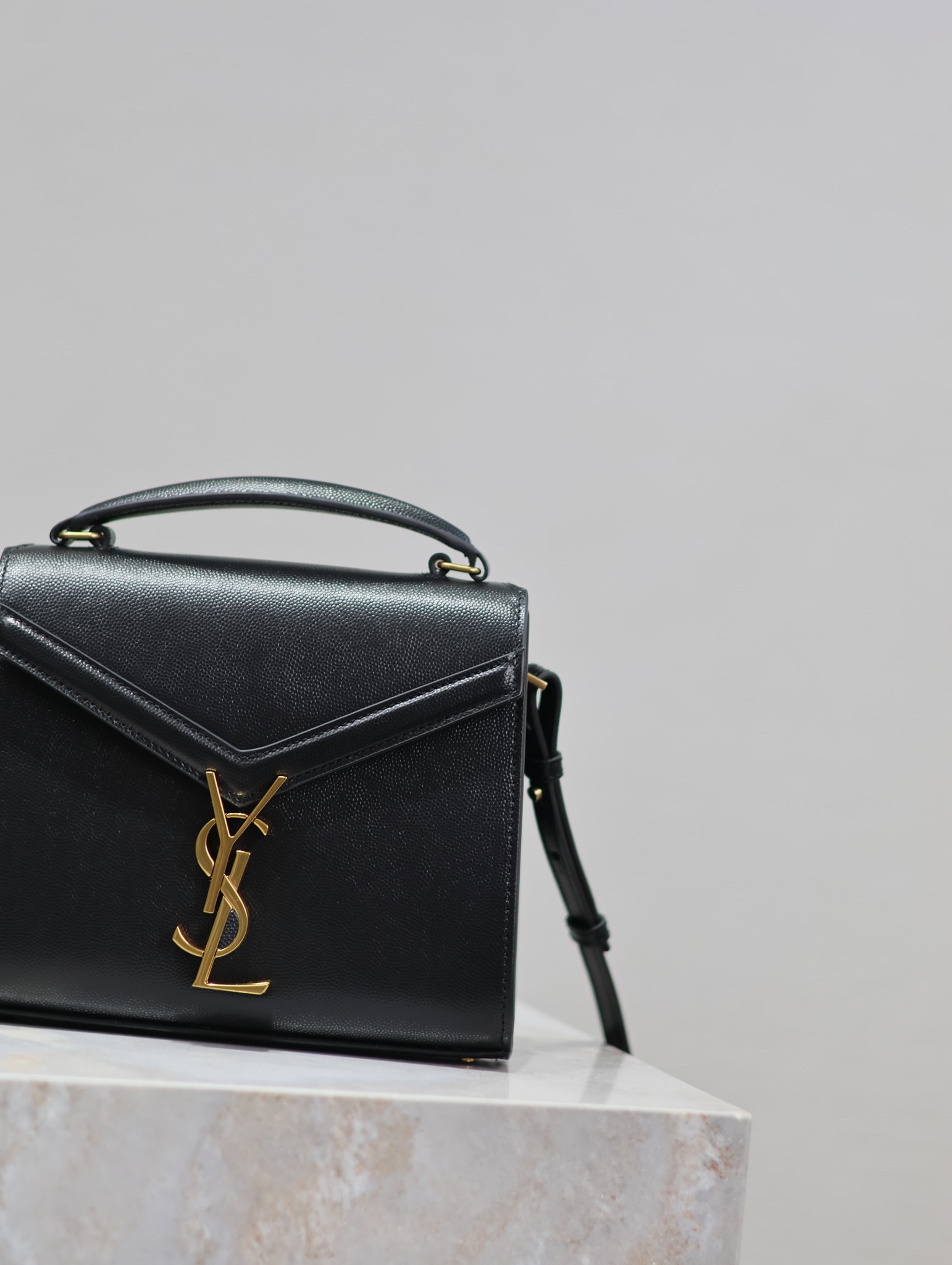 Saint Laurent cassandra mini caviar tote
