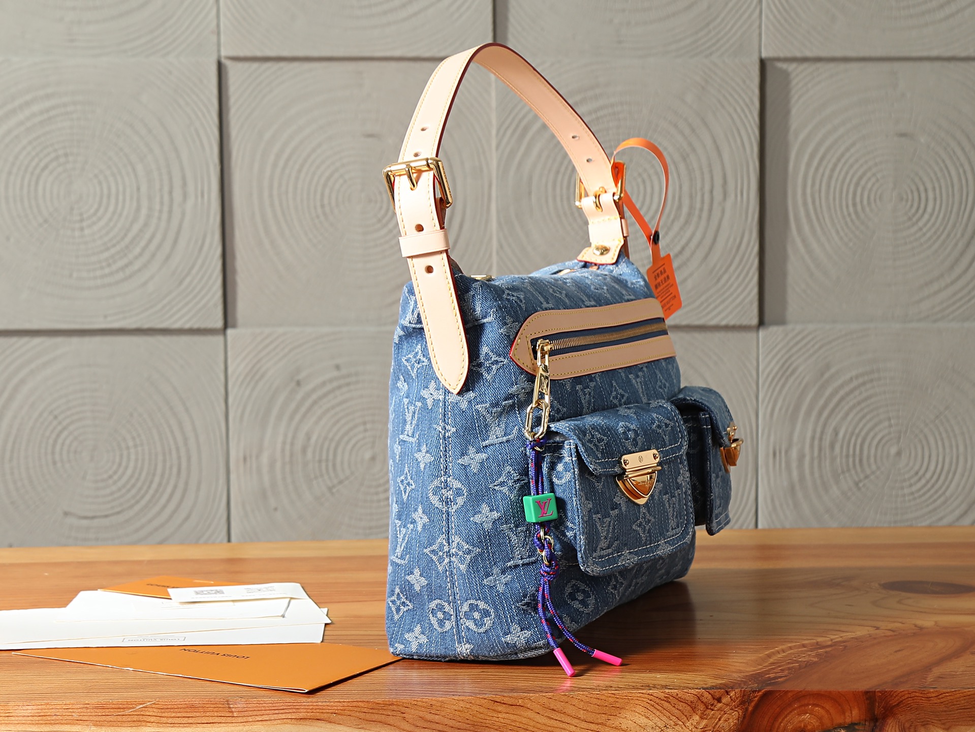 LV Louis Vuitton Baggy Denim Bag M27329