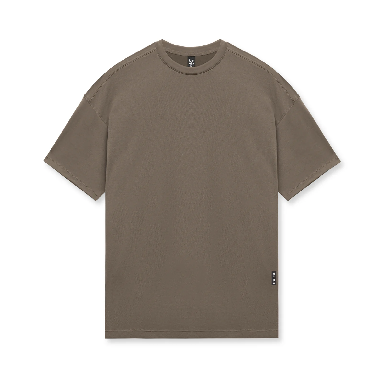 0715. Core Mesh Oversized Tee - Deep Taupe